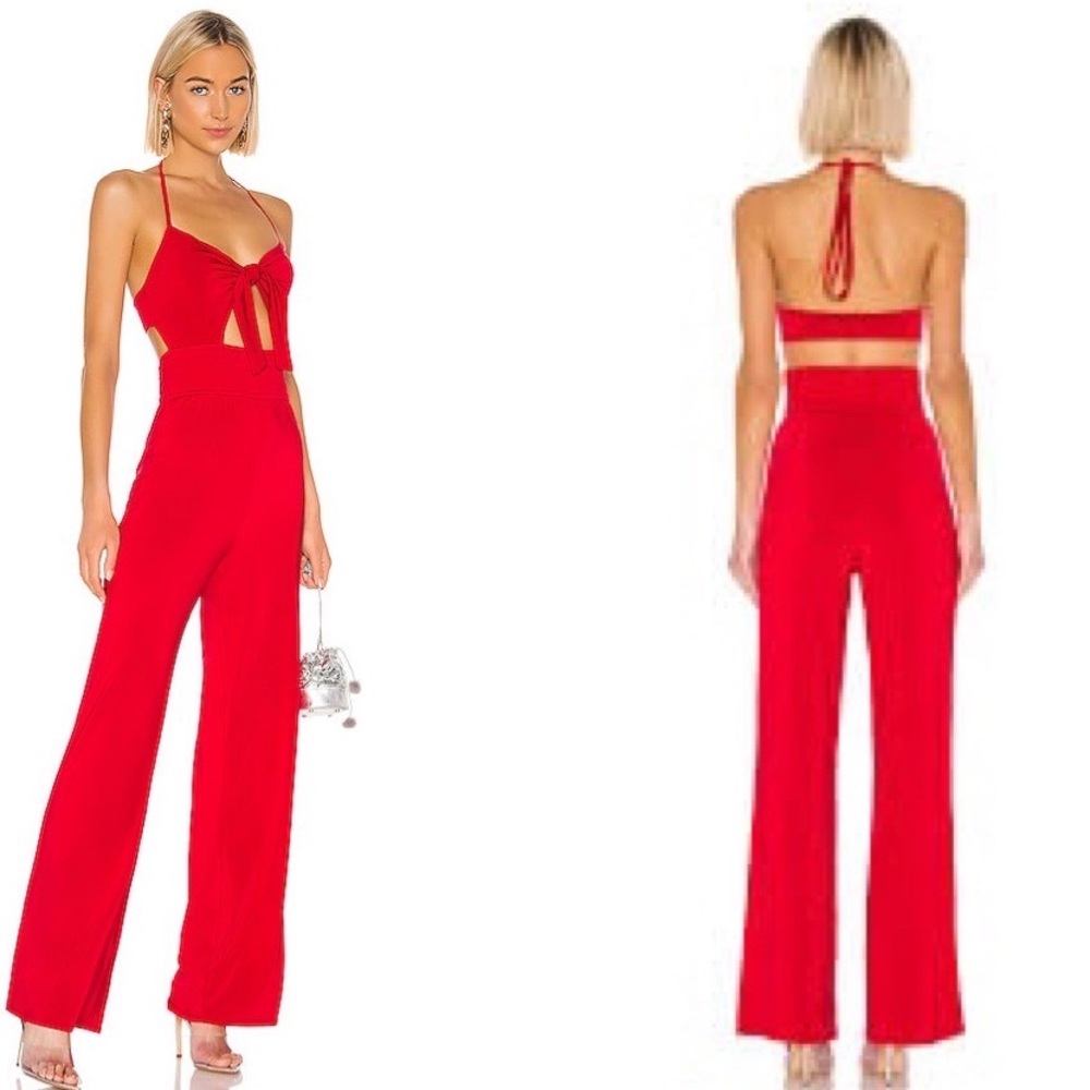 x Naven Kelsey Jumpsuit in Candy Apple Red